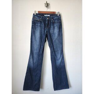 Joes The Honey dark blue raven wash low rise straight leg denim jeans 27